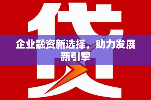 河池企业融资新选择，助力发展新引擎