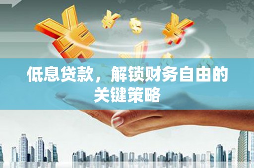 河池低息贷款，解锁财务自由的关键策略