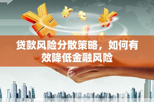 河池贷款风险分散策略，如何有效降低金融风险