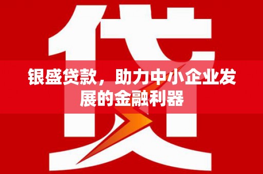 河池银盛贷款，助力中小企业发展的金融利器