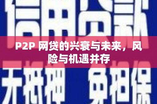 河池P2P 网贷的兴衰与未来，风险与机遇并存