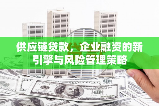 河池供应链贷款，企业融资的新引擎与风险管理策略