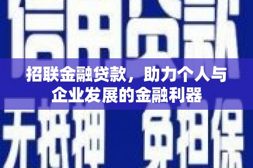 河池招联金融贷款，助力个人与企业发展的金融利器