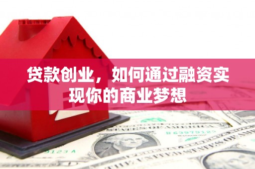 河池贷款创业，如何通过融资实现你的商业梦想
