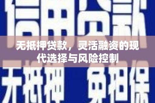 河池无抵押贷款，灵活融资的现代选择与风险控制