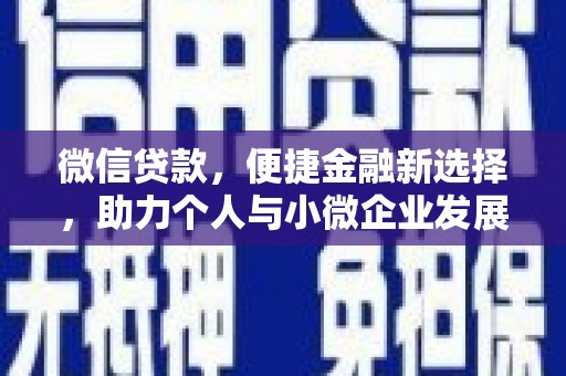 河池微信贷款，便捷金融新选择，助力个人与小微企业发展