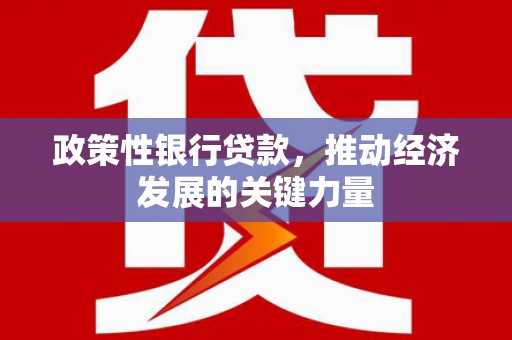 河池政策性银行贷款，推动经济发展的关键力量