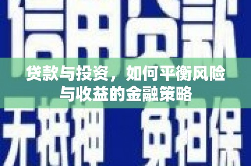 河池贷款与投资，如何平衡风险与收益的金融策略