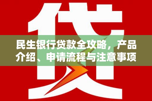 河池民生银行贷款全攻略，产品介绍、申请流程与注意事项